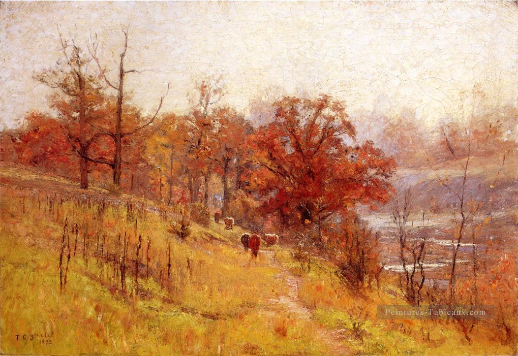 Novembre Harmonie Impressionniste Indiana paysages Théodore Clement Steele Peintures à l'huile